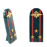 Сувенир Погон МВД из натурального камня змеевик Souvenir Epaulets варинант исполнения - 7 | Loft Concept в Ростове-на-Дону