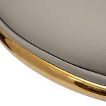 Стул бежевый из экокожи на золотых ножках Attribute of Elegance варинант исполнения - 3 | Loft Concept в Ростове-на-Дону