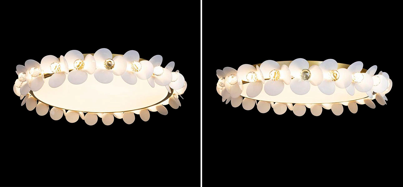 Потолочный светильник Белые Цветы White Flowers Ceiling lamp D 57 Потолочный светильник Белые Цветы White Flowers Ceiling lamp D 57 - Loft-Concept в Ростове-на-Дону