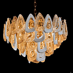 Люстра с многослойными белыми и прозрачными подвесками Character Chandelier варинант исполнения - 5 | Loft Concept в Ростове-на-Дону