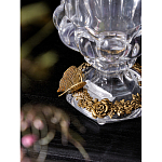 Ваза из прозрачного стекла на бронзовой подставке с ободком и ручками в виде стрекоз Eden Garden варинант исполнения - 4 | Loft Concept в Ростове-на-Дону