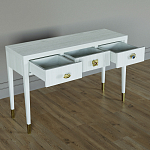 Дизайнерский Письменный стол Elsa Dreams White с тремя ящиками варинант исполнения - 4 | Loft Concept в Ростове-на-Дону