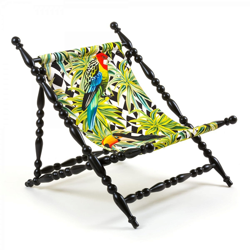  Seletti Heritage Foldable Deckchair Parrots    -- | Loft Concept 