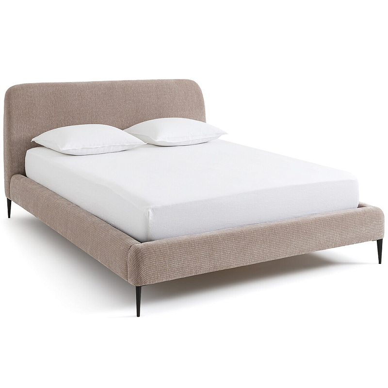     Hazel Velour Beige Bed    -- | Loft Concept 