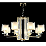 Люстра с 8-ю цилиндрическими плафонами из стекла Laurent варинант исполнения - 4 | Loft Concept в Ростове-на-Дону