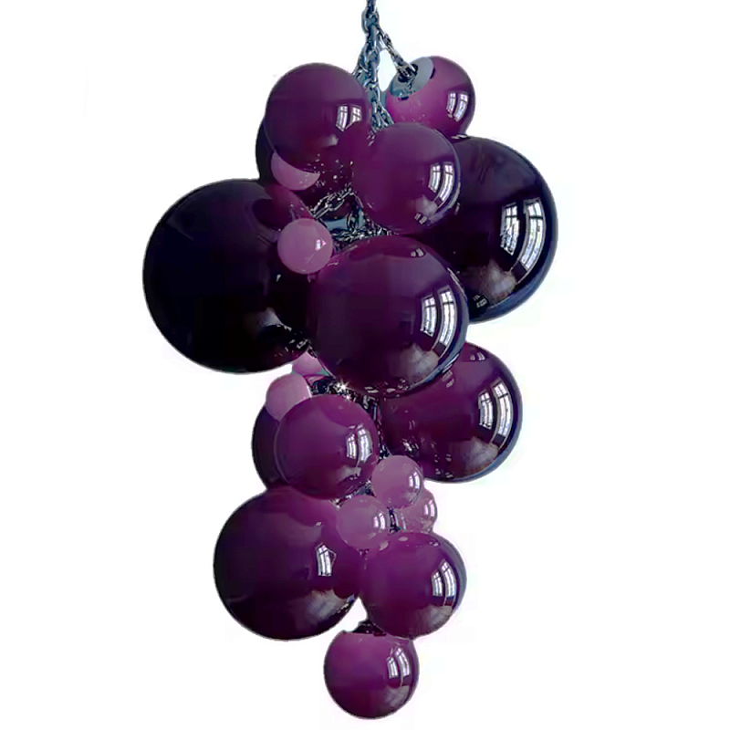 Люстра Grape Balls Сливовый цвет стекла Сливовый в Ростове-на-Дону | Loft Concept 