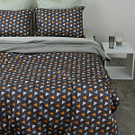 Постельное белье из сатина с принтом треугольники 150х200 см Triangular Dreams варинант исполнения - 8 | Loft Concept в Ростове-на-Дону