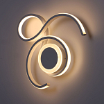 Бра белого цвета с изогнутыми световыми линиями и круглым основанием Luke Lampco Tracer Lamp варинант исполнения - 4 | Loft Concept в Ростове-на-Дону