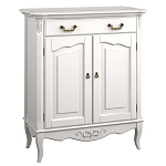 Комод белый из массива бука с ящиком и 2-мя дверцами в стиле прованс White Provence варинант исполнения - 1 | Loft Concept в Ростове-на-Дону