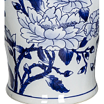 Ваза с крышкой и синим цветочным узором Blue & White Ornament  варинант исполнения - 3 | Loft Concept в Ростове-на-Дону