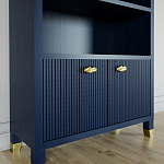 Книжный Стеллаж Elsa Dreams Blue с задней стенкой варинант исполнения - 1 | Loft Concept в Ростове-на-Дону