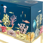 Буфет ручная роспись в морском стиле Cabinet Fondo Marino  варинант исполнения - 2 | Loft Concept в Ростове-на-Дону