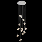 Люстра каскадная с мозаичным хрустальным оформлением Sparks of Crystal варинант исполнения - 2 | Loft Concept в Ростове-на-Дону