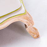 Диван двухместный из натурального бука золотистый с изображением птиц и цветов Blooming Birds варинант исполнения - 3 | Loft Concept в Ростове-на-Дону