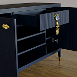 Комод-буфет Elsa Dreams Blue с открытыми полками   варинант исполнения - 1 | Loft Concept в Ростове-на-Дону