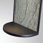 Настенный светильник зеленого цвета с черной рамкой овальной формы с полкой Herbarium  варинант исполнения - 5 | Loft Concept в Ростове-на-Дону