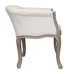 Кресло низкое в стиле прованс Бежевый Лен Louis French Armchair  варинант исполнения - 1 | Loft Concept в Ростове-на-Дону