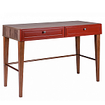 Стол письменный из массива бука с 2-мя ящиками красный Wenge Light варинант исполнения - 1 | Loft Concept в Ростове-на-Дону