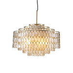 Люстра многоярусная с декором из натуральной морской ракушки Iridescent Light варинант исполнения - 1 | Loft Concept в Ростове-на-Дону