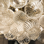 Люстра подвесная с рифлёными стеклянными шарами в форме воздушного облака Berries Chandelier варинант исполнения - 3 | Loft Concept в Ростове-на-Дону