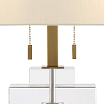 Настольная лампа прямоугольная на прозрачном основании Charm and Luxury варинант исполнения - 1 | Loft Concept в Ростове-на-Дону