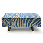Кофейный стол Kenya Coffee Table Bone Inlay ZEBRA blue варинант исполнения - 2 | Loft Concept в Ростове-на-Дону
