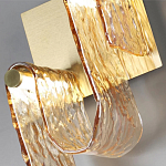 Бра волнистой формы из фактурного стекла Wave варинант исполнения - 8 | Loft Concept в Ростове-на-Дону