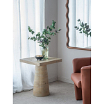 Столик приставной с квадратной столешницей Textured Cream Table варинант исполнения - 8 | Loft Concept в Ростове-на-Дону