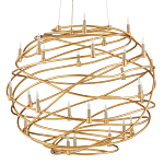 Люстра золотая в форме спирали Fancy Pattern варинант исполнения - 3 | Loft Concept в Ростове-на-Дону