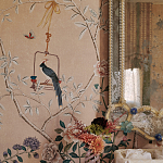 Обои ручная роспись Cecily pink варинант исполнения - 5 | Loft Concept в Ростове-на-Дону