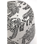 Пуф Wakonda с Круглыми ножками Черно-Белый орнамент варинант исполнения - 4 | Loft Concept в Ростове-на-Дону