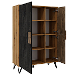 Шкаф двухдверный с 2-мя отделами с полками Stone Effect варинант исполнения - 3 | Loft Concept в Ростове-на-Дону