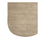 Столик кофейный кремового цвета с овальной столешницей и круглым основанием Cream Dalmen Table варинант исполнения - 4 | Loft Concept в Ростове-на-Дону