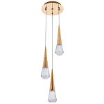 Подвесной светильник капли Acrylic Droplet Trio Gold Hanging Lamp варинант исполнения - 2 | Loft Concept в Ростове-на-Дону
