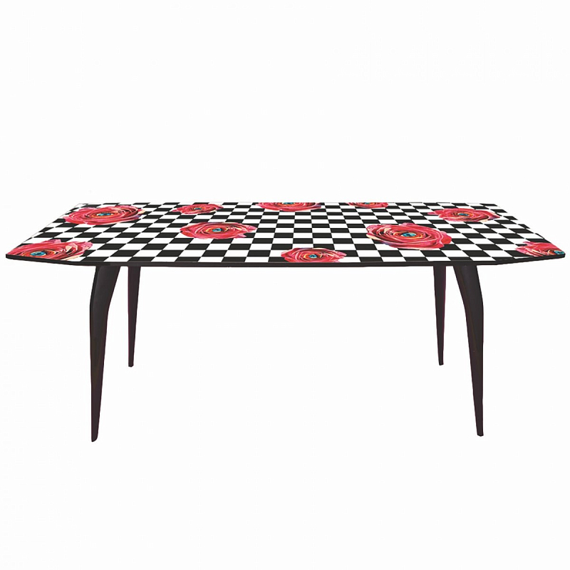   Seletti Table Roses on check   (Rose)  -- | Loft Concept 