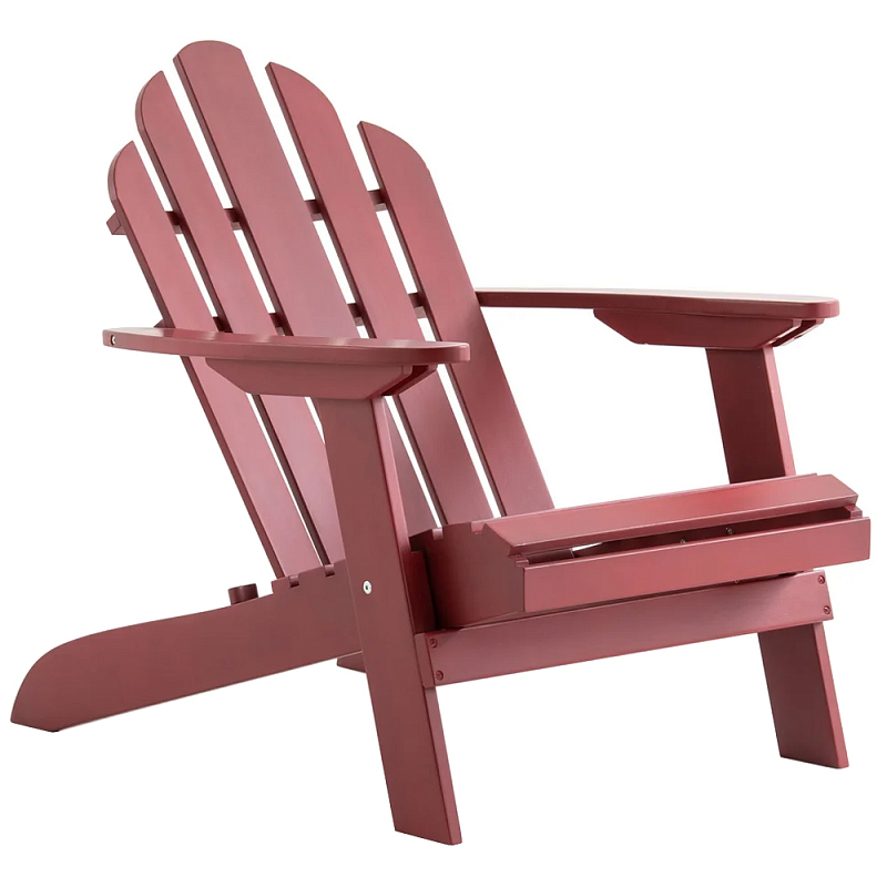      Adirondack Wooden Chair Red   -- | Loft Concept 