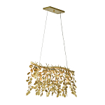 Люстра золотая с декором в виде веток эвкалипта Eucalyptus Branches варинант исполнения - 2 | Loft Concept в Ростове-на-Дону