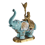 Подсвечник в виде слона из фарфора с бронзовыми элементами Elephant in the Garden of Eden варинант исполнения - 2 | Loft Concept в Ростове-на-Дону
