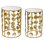 Набор из двух столов из металла Brass Symphony Moon варинант исполнения - 1 | Loft Concept в Ростове-на-Дону