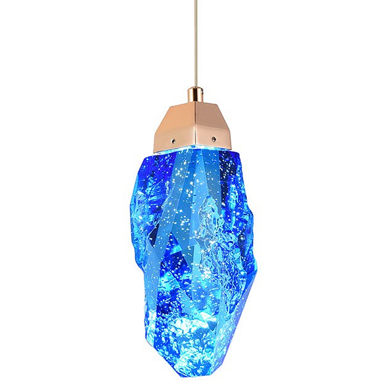  Soar Hanging Lamp Brass Blue     -- | Loft Concept 