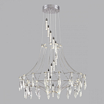Люстра подвесная из металла с хрустальными прозрачными подвесками Quasar 81 варинант исполнения - 10 | Loft Concept в Ростове-на-Дону