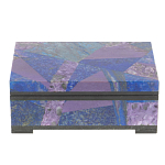 Шкатулка из натурального камня лазурит и чароит Stone Casket варинант исполнения - 2 | Loft Concept в Ростове-на-Дону