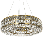 Круглая люстра с хрустальным декором Langlais Crystal Brass Chandelier варинант исполнения - 1 | Loft Concept в Ростове-на-Дону