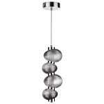 Подвесной светильник с 4-мя рифлеными стеклянными шарами Marcelh Light варинант исполнения - 2 | Loft Concept в Ростове-на-Дону