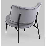 Мини-кресло District Lounge велюр серый варинант исполнения - 3 | Loft Concept в Ростове-на-Дону