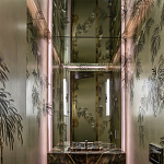 Обои ручная роспись Silk Tree Original colourway on White Metal gilded paper варинант исполнения - 1 | Loft Concept в Ростове-на-Дону