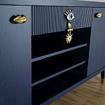 Комод-буфет Elsa Dreams Blue с открытыми полками   варинант исполнения - 4 | Loft Concept в Ростове-на-Дону