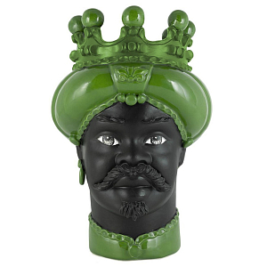 Ваза Vase Moro Man Crown Dark Green