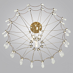 Люстра подвесная из металла с прозрачными подвесками из хрусталя Quasar 93 варинант исполнения - 5 | Loft Concept в Ростове-на-Дону