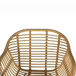 Стул барный с ротанговым плетением Half Bar Chair with Wicker с подлокотниками варинант исполнения - 6 | Loft Concept в Ростове-на-Дону